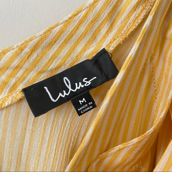 Lulu’s Adrift Mustard Yellow Striped Tank Top - Picture 6 of 6